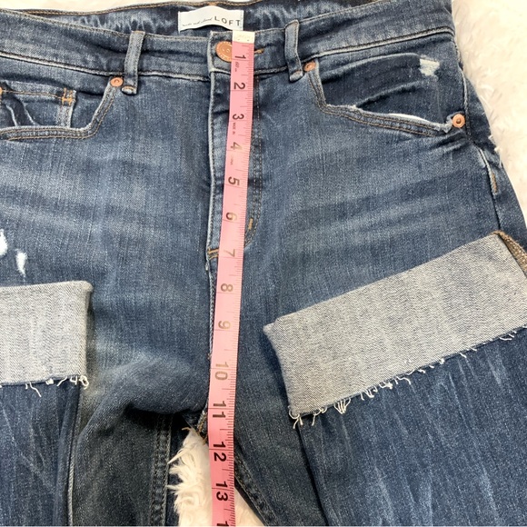 Loft Women’s Denim High Waist Straight Crop Capris - Picture 6 of 10